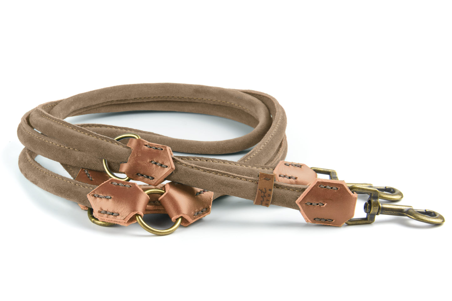 Wildlederleine 'Wildfang' Beige