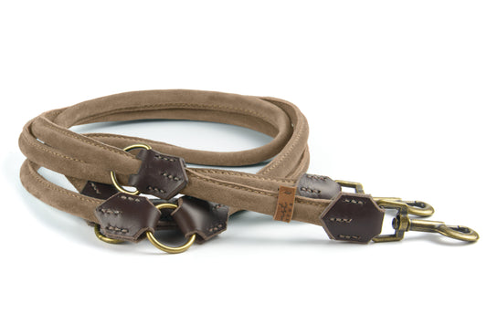 Wildlederleine 'Wildfang' Beige