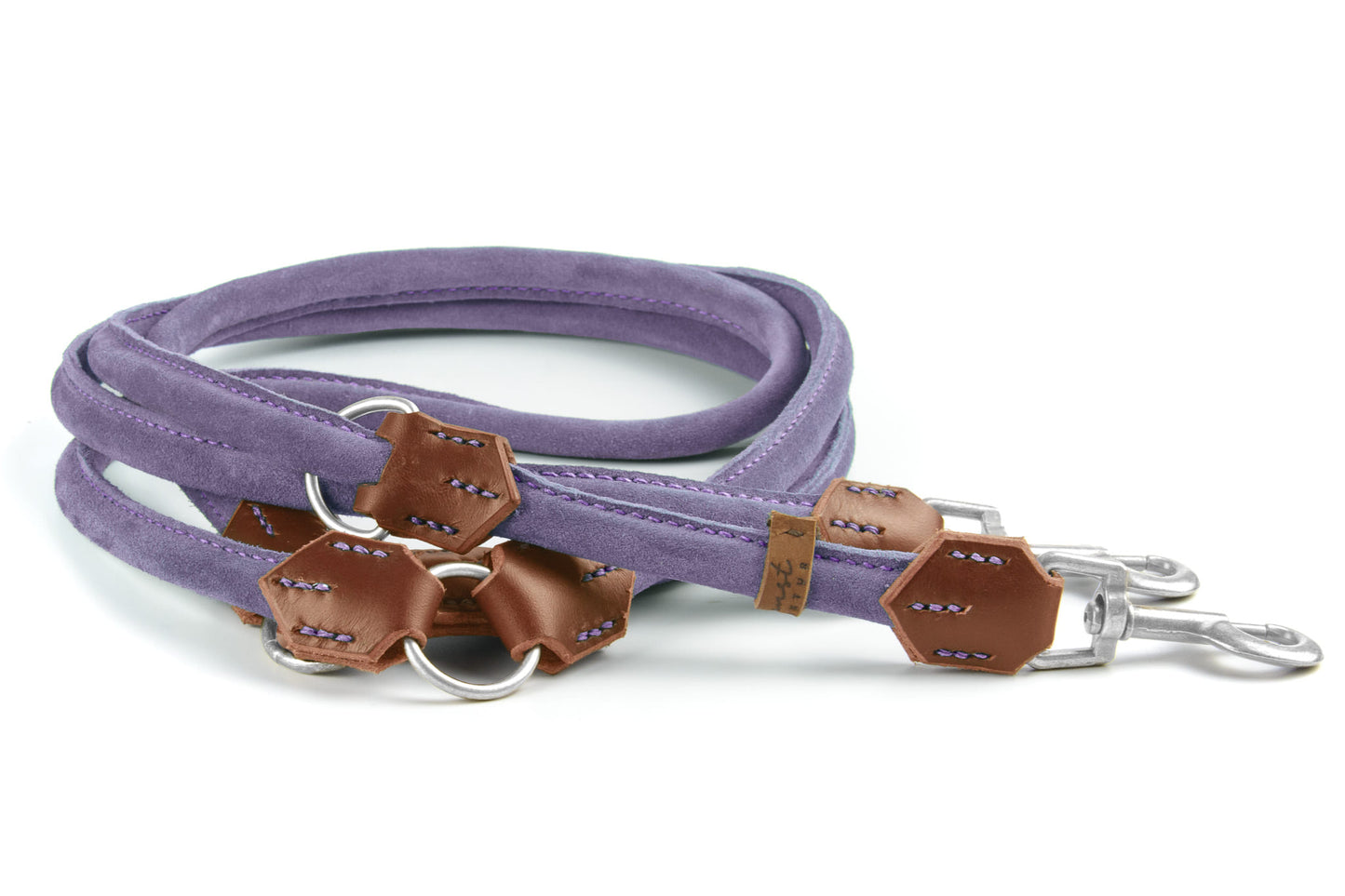 Wildlederleine 'Wildfang' Lavendel