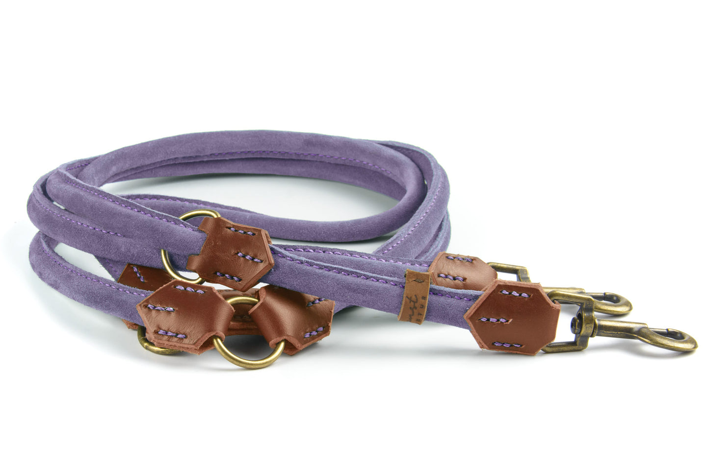 Wildlederleine 'Wildfang' Lavendel