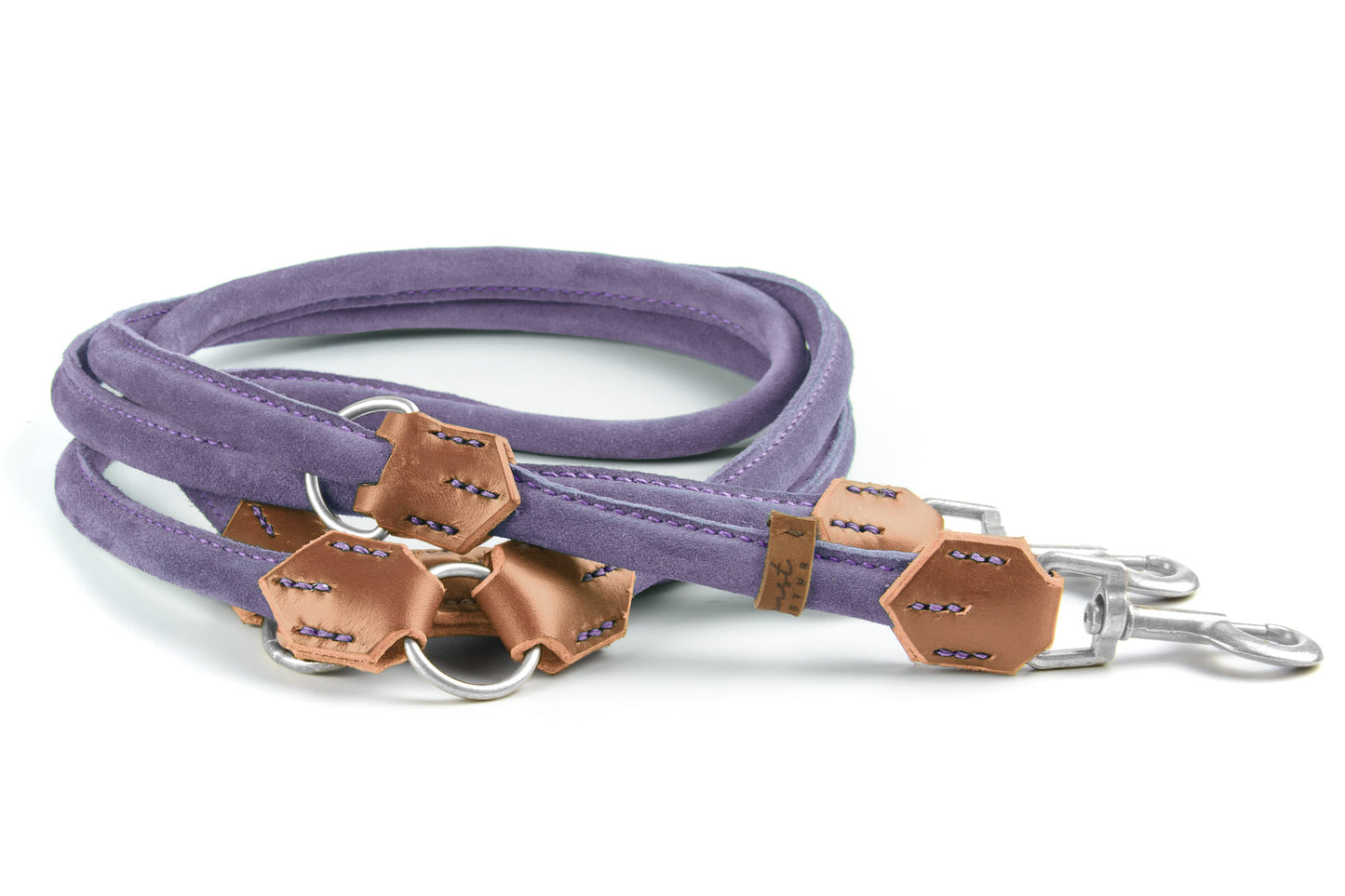 Wildlederleine 'Wildfang' Lavendel