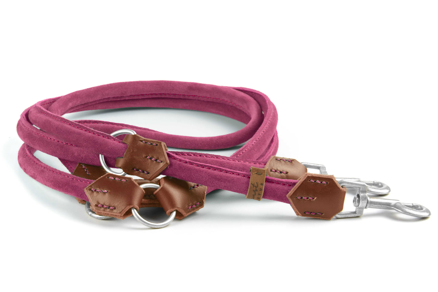 Wildlederleine 'Wildfang' Pink