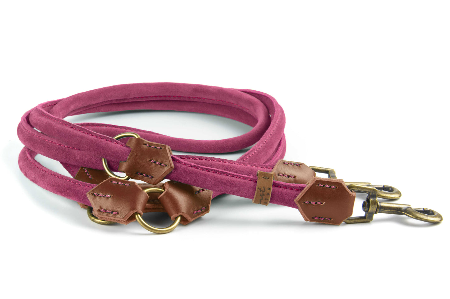 Wildlederleine 'Wildfang' Pink