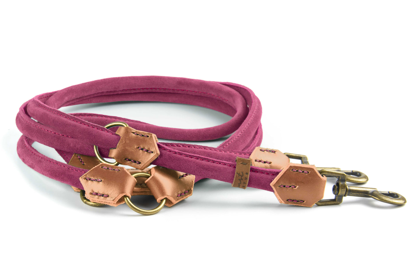 Wildlederleine 'Wildfang' Pink