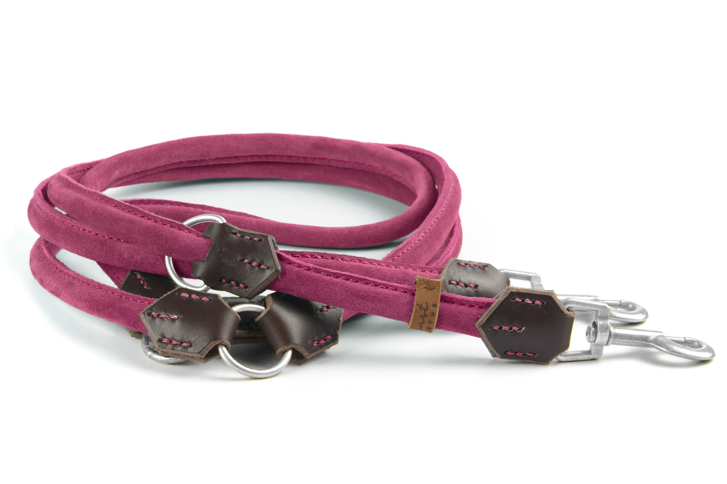 Wildlederleine 'Wildfang' Pink