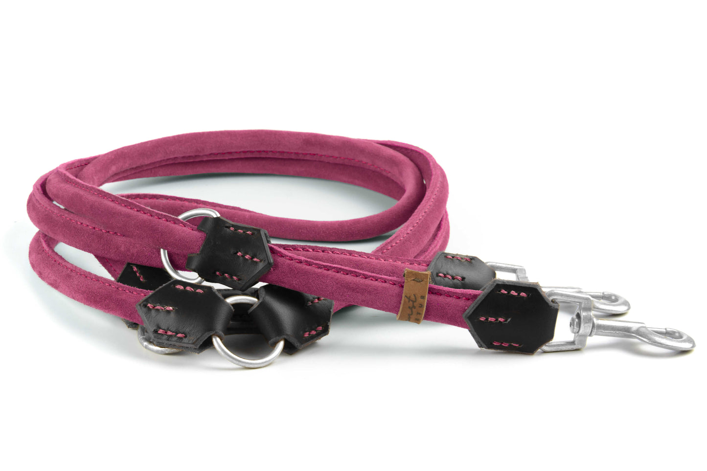 Wildlederleine 'Wildfang' Pink