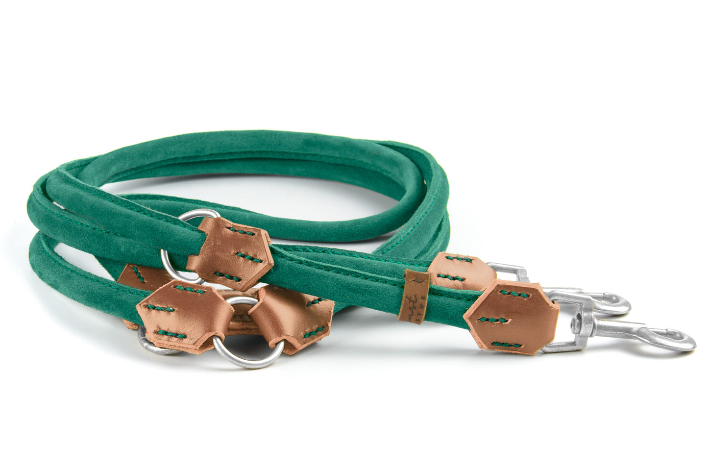 Wildlederleine 'Wildfang' Waldgrün