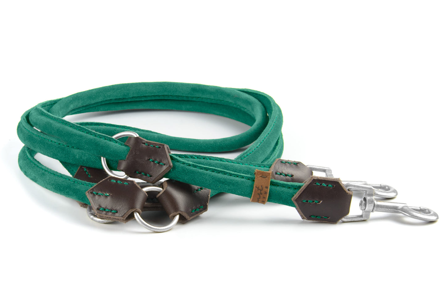 Wildlederleine 'Wildfang' Waldgrün