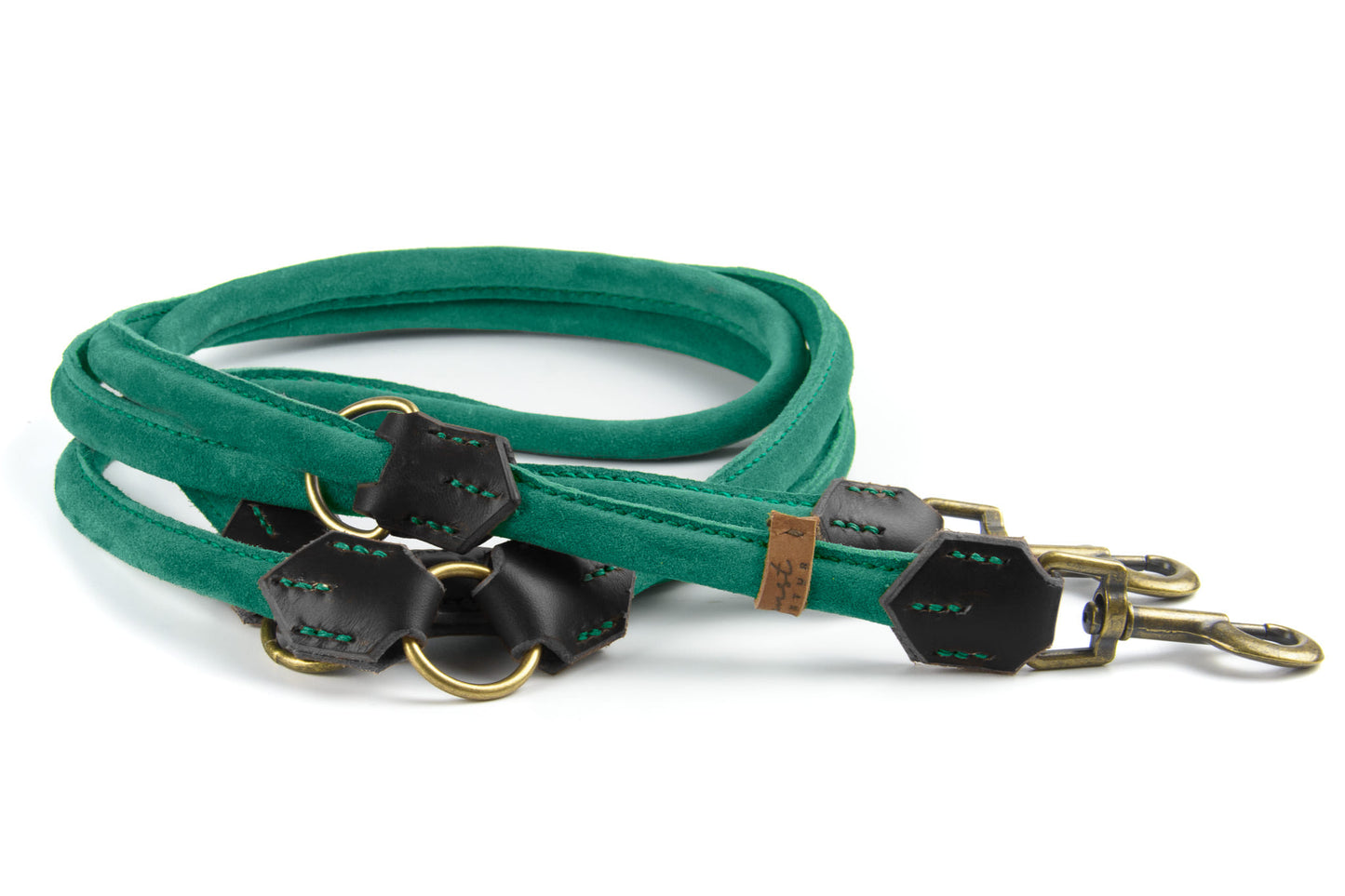 Wildlederleine 'Wildfang' Waldgrün