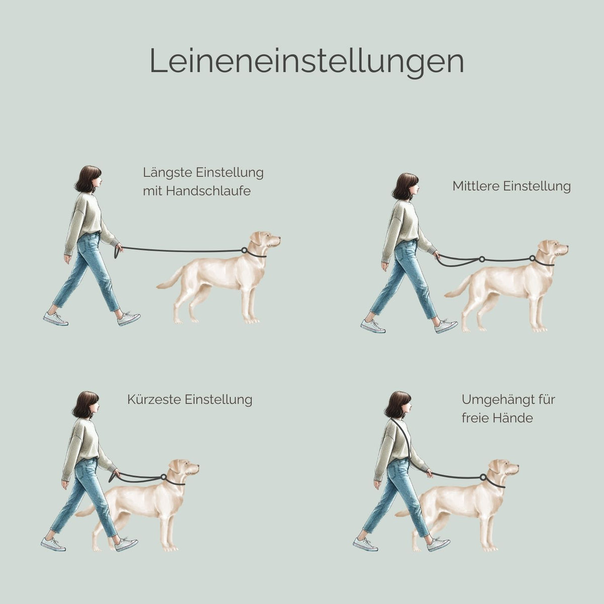 Wildlederleine 'Wildfang' Oliv