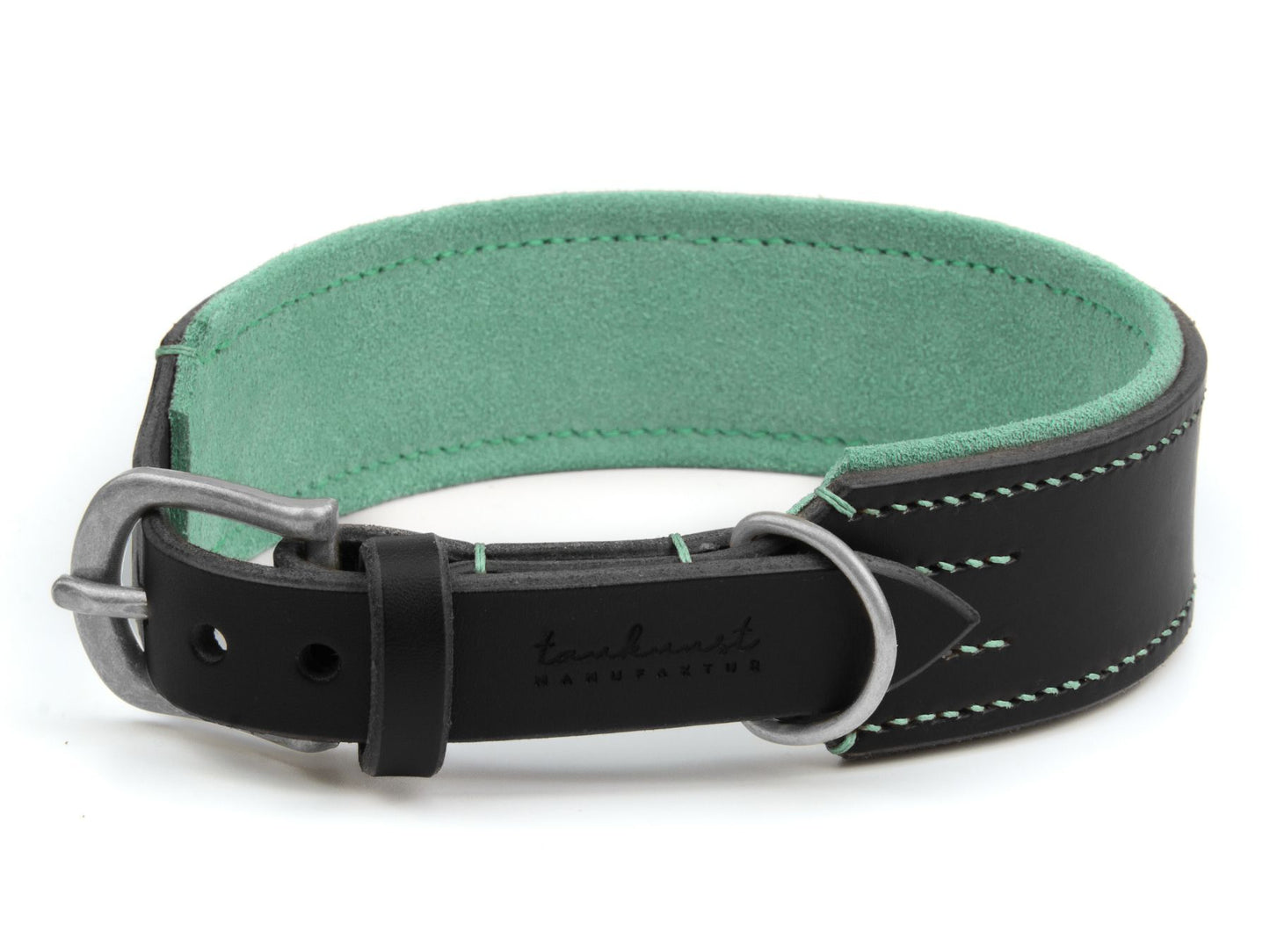 Lederhalsband 'Wildfang' Schwarz