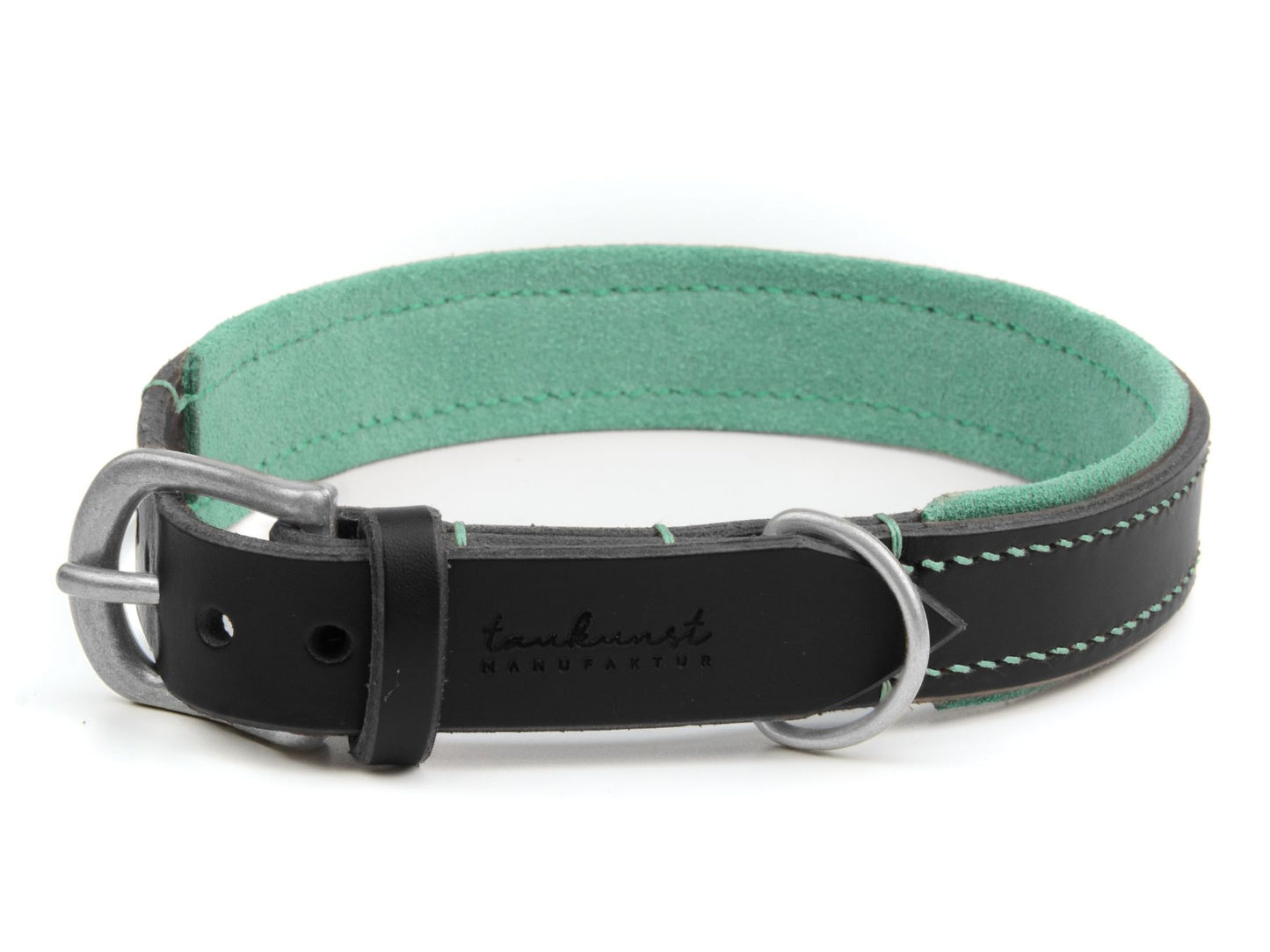 Lederhalsband 'Wildfang' Schwarz