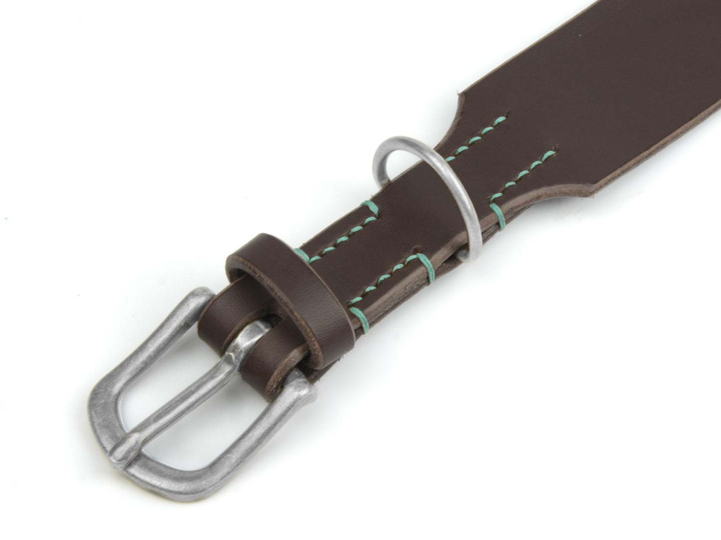 Lederhalsband 'Waldgeist' Dunkelbraun