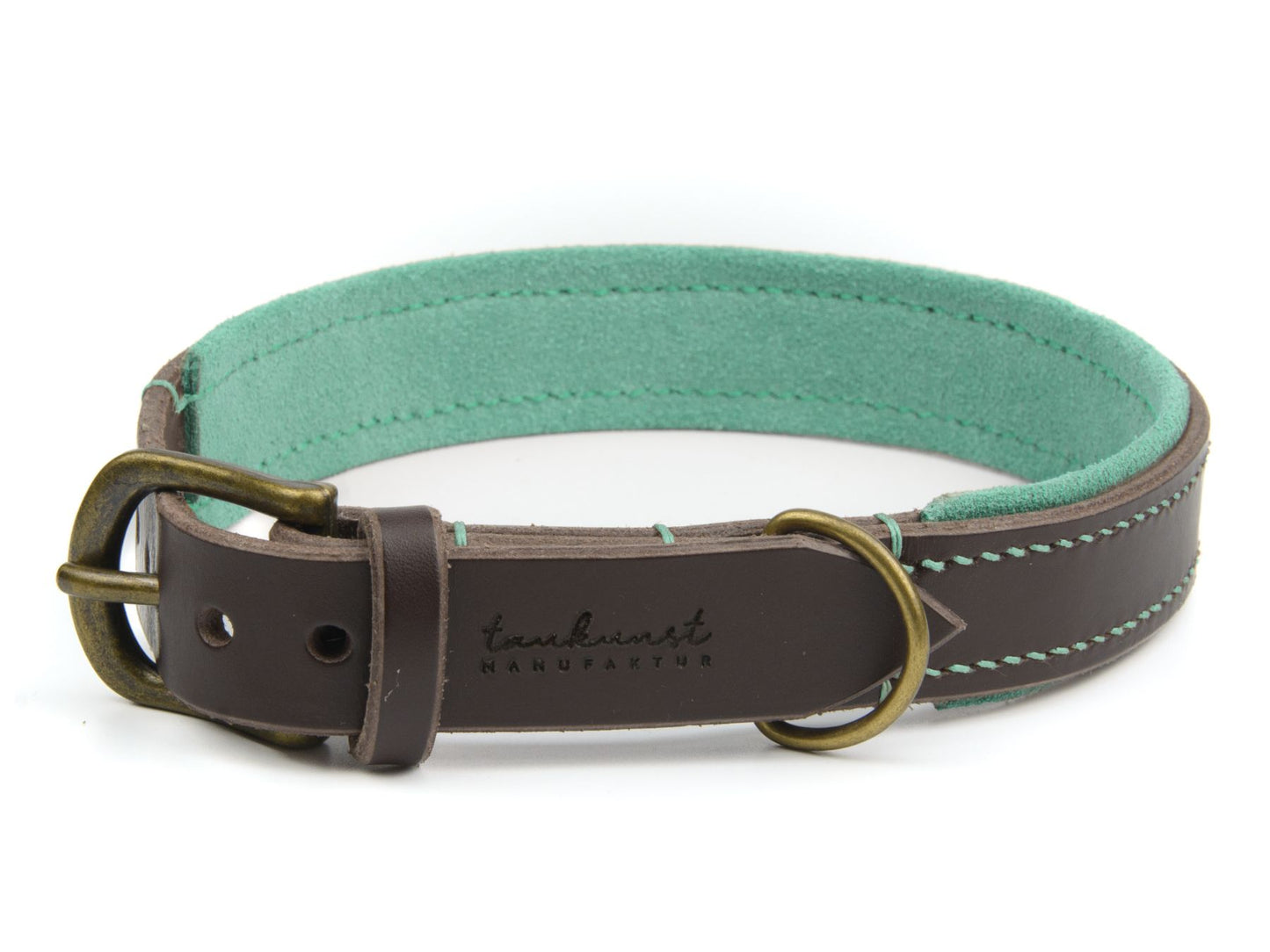 Lederhalsband 'Wildfang' Dunkelbraun
