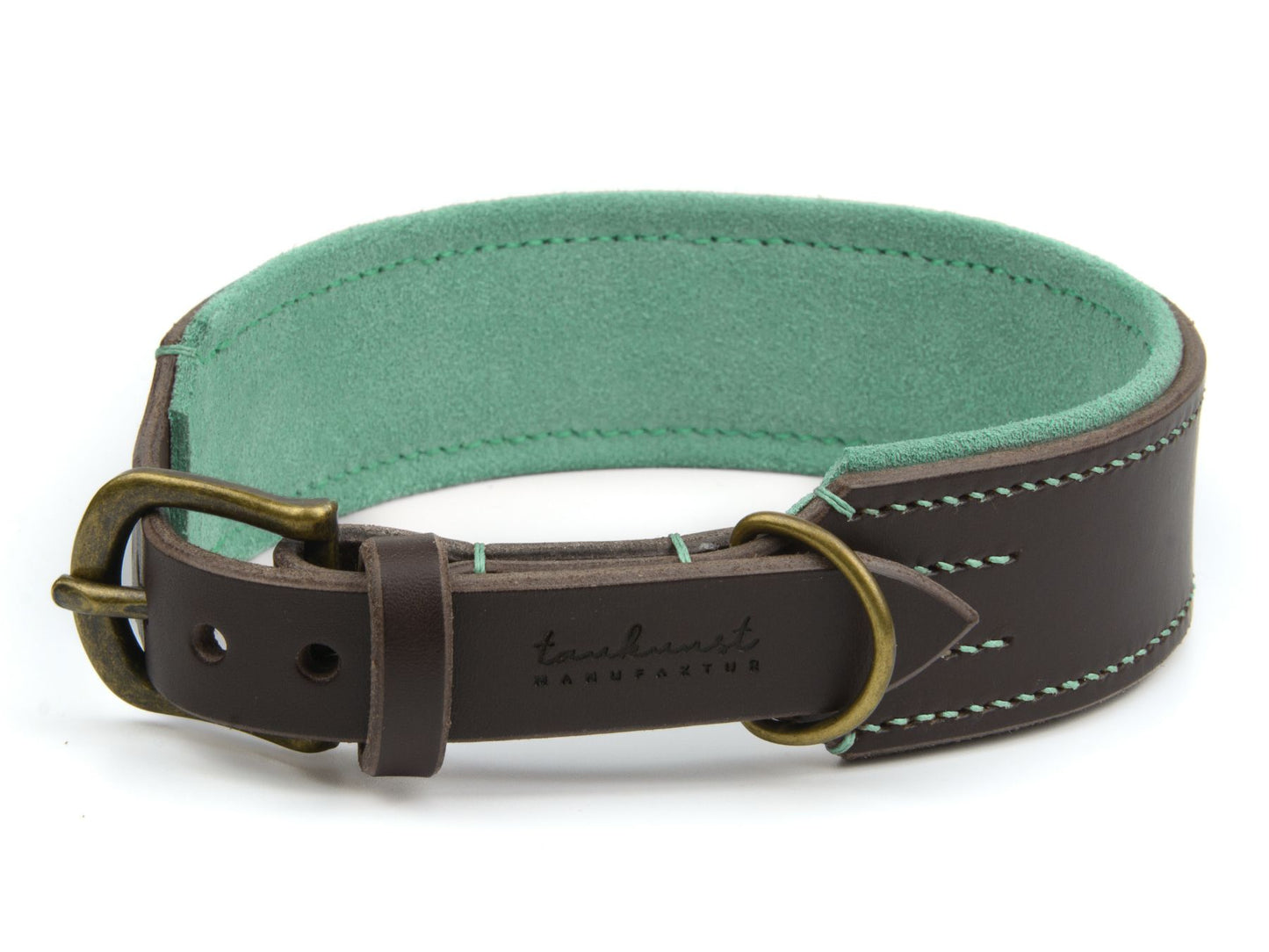 Lederhalsband 'Wildfang' Dunkelbraun