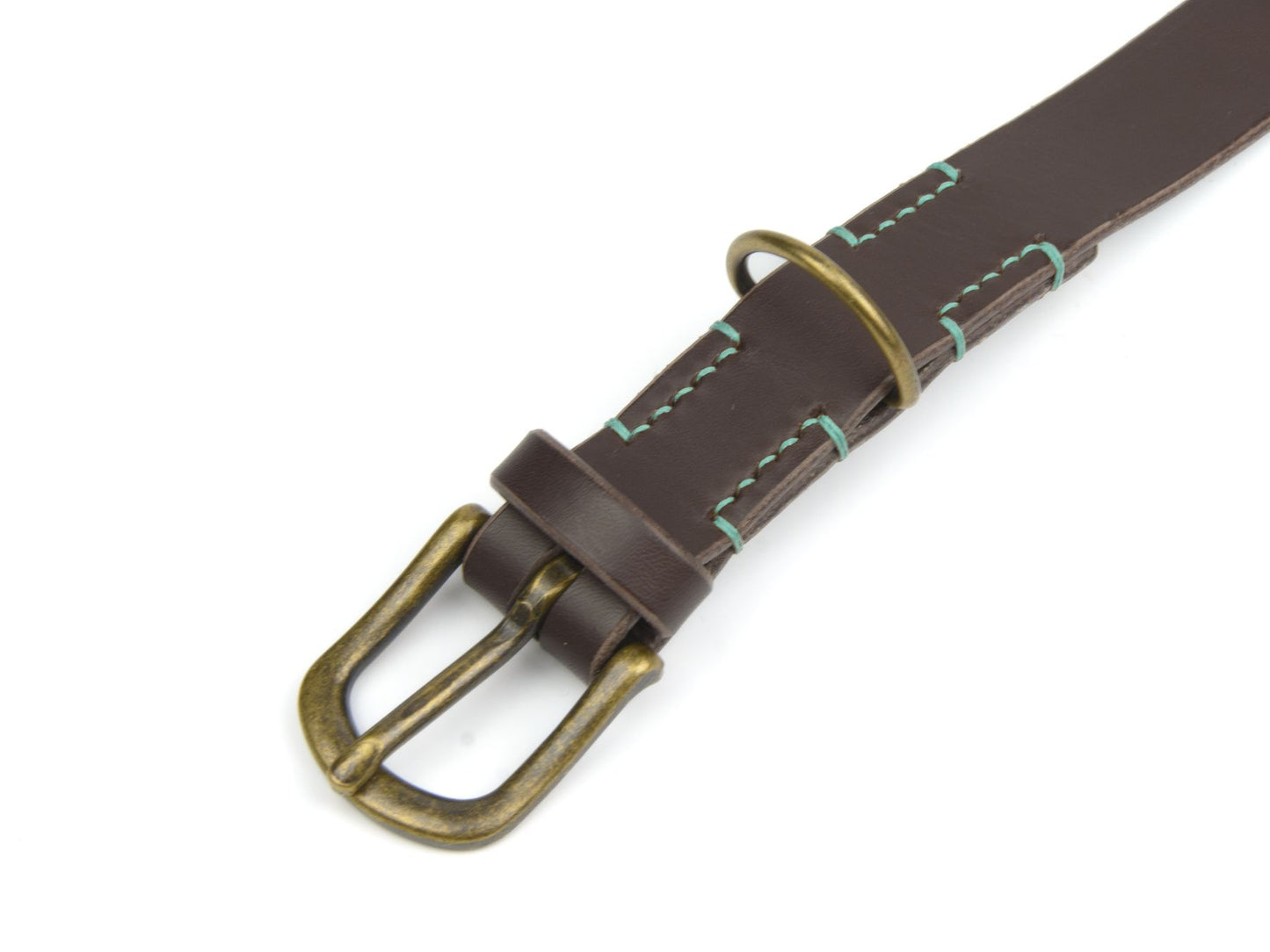 Lederhalsband 'Waldgeist' Dunkelbraun