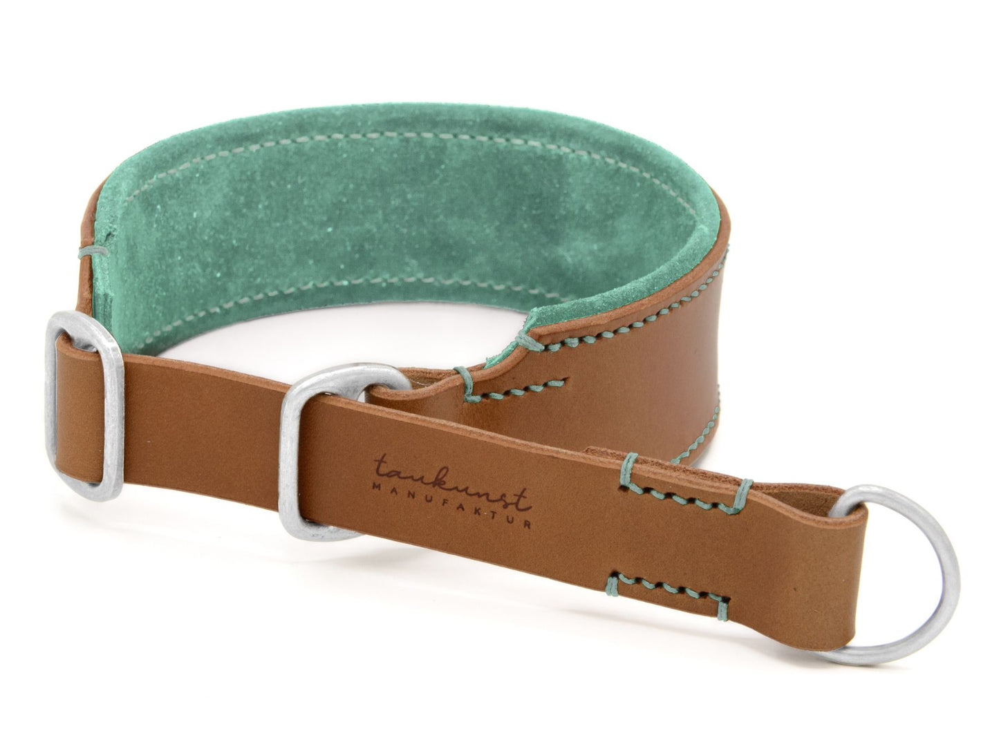 Zugstopp-Lederhalsband 'Wildfang' Camel