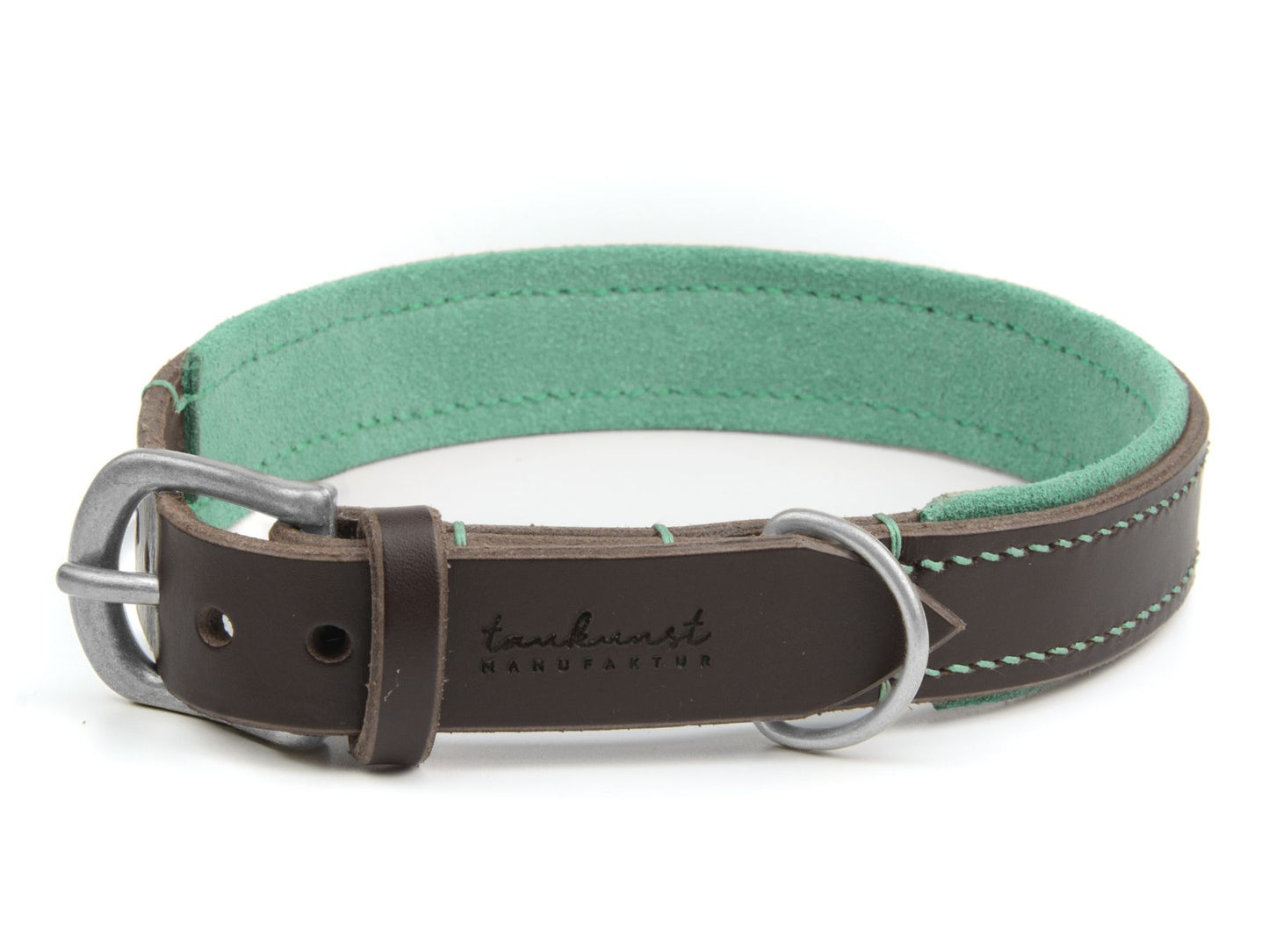 Lederhalsband 'Wildfang' Dunkelbraun