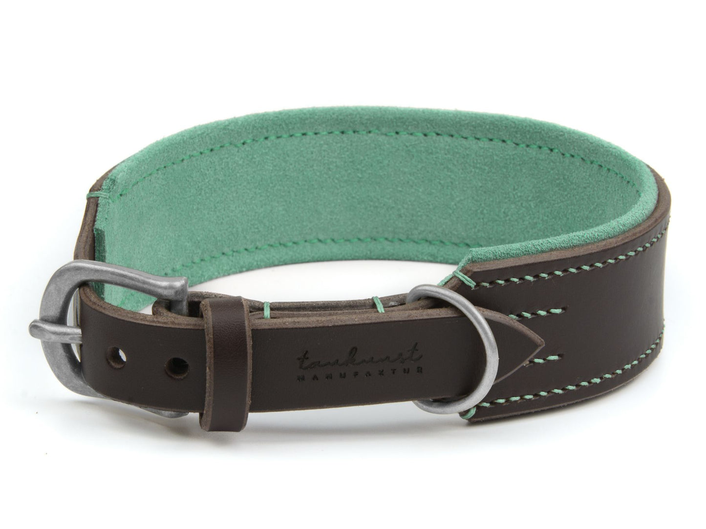 Lederhalsband 'Wildfang' Dunkelbraun