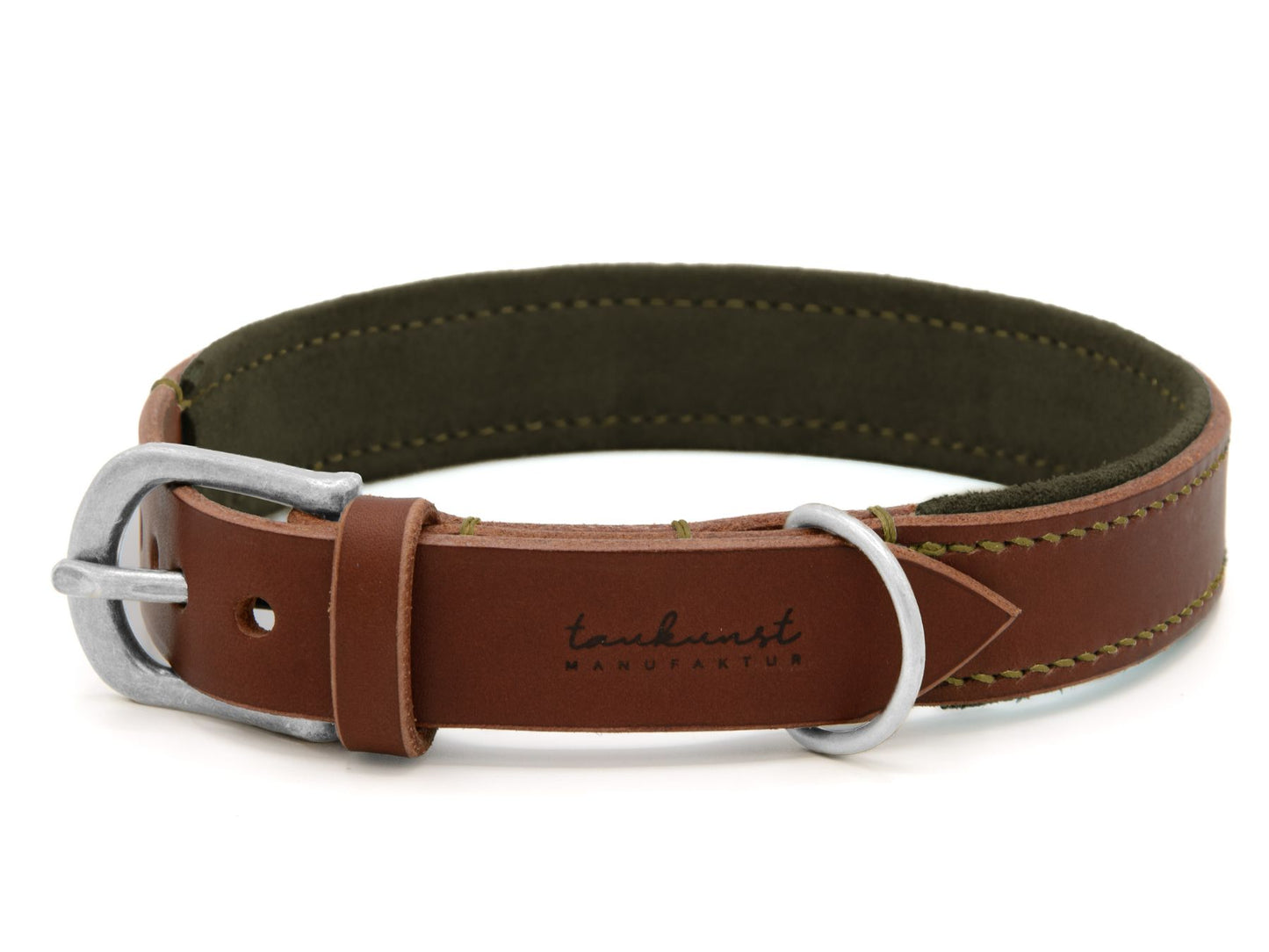 Lederhalsband 'Wildfang' Braun