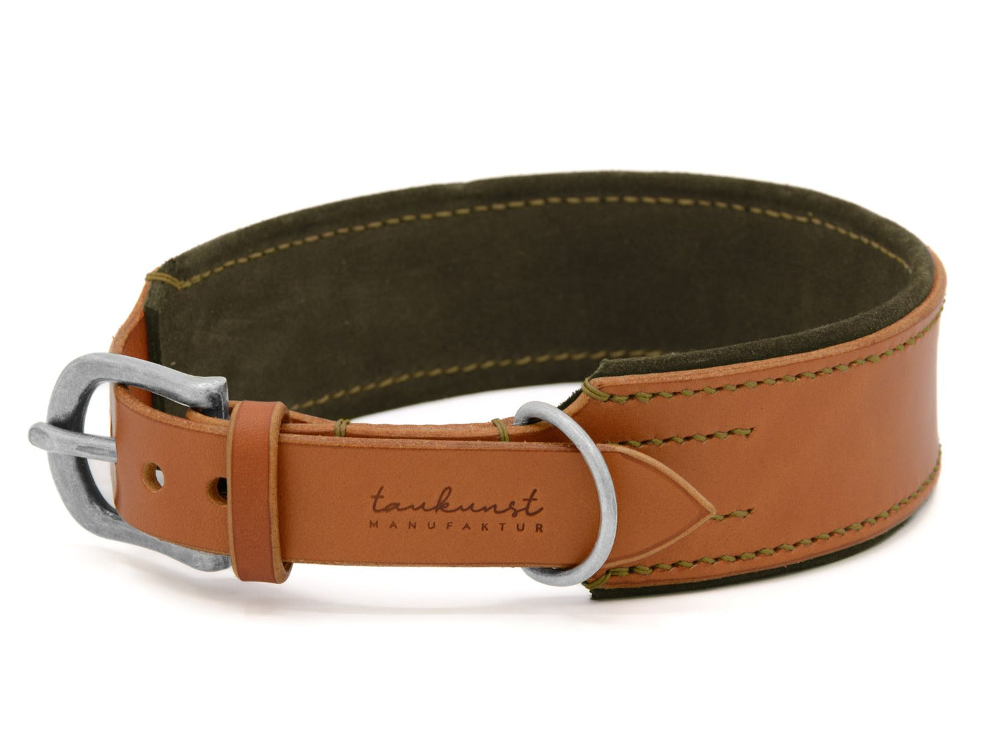 Lederhalsband 'Wildfang' Cognac