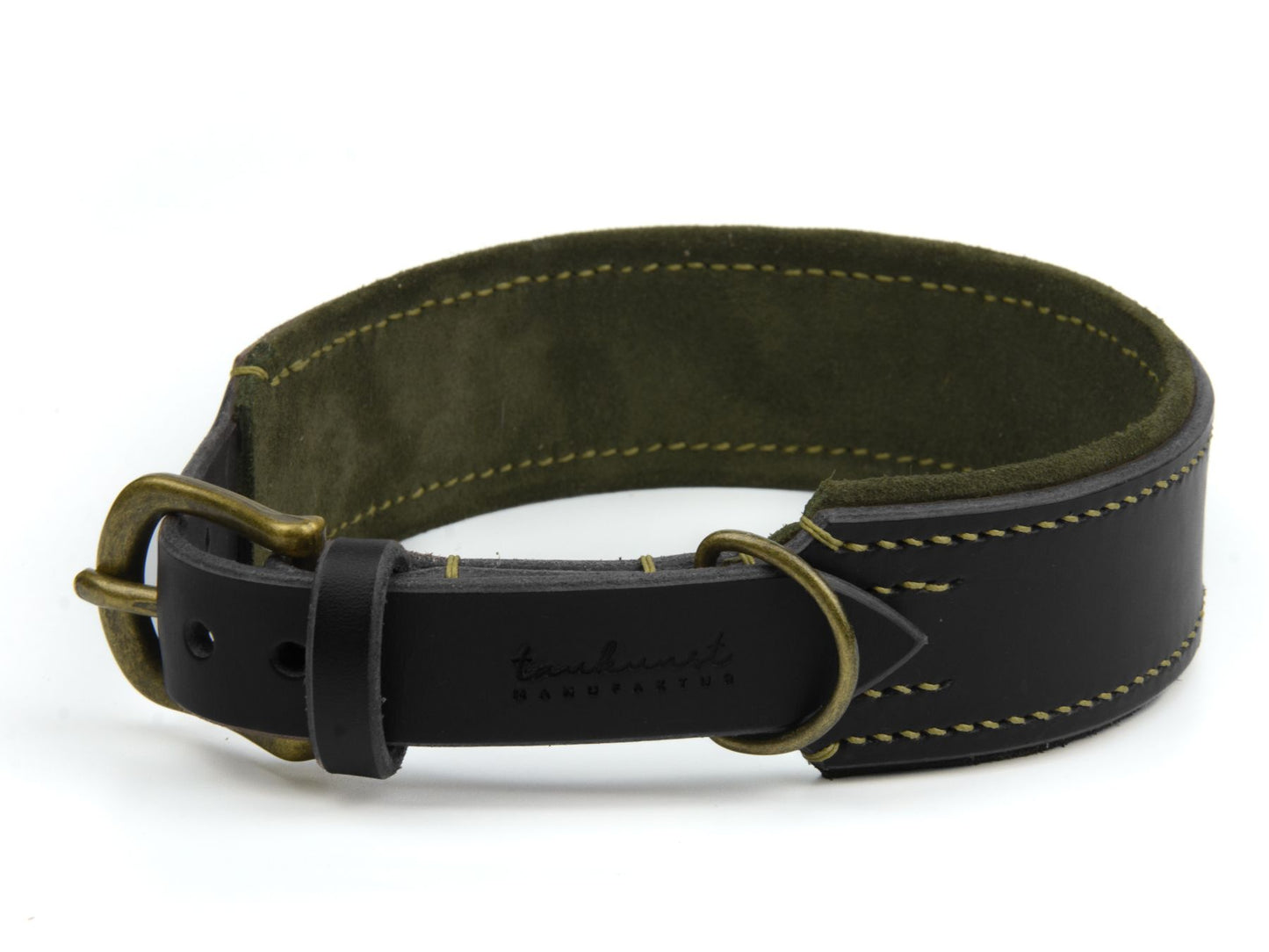 Lederhalsband 'Wildfang' Schwarz