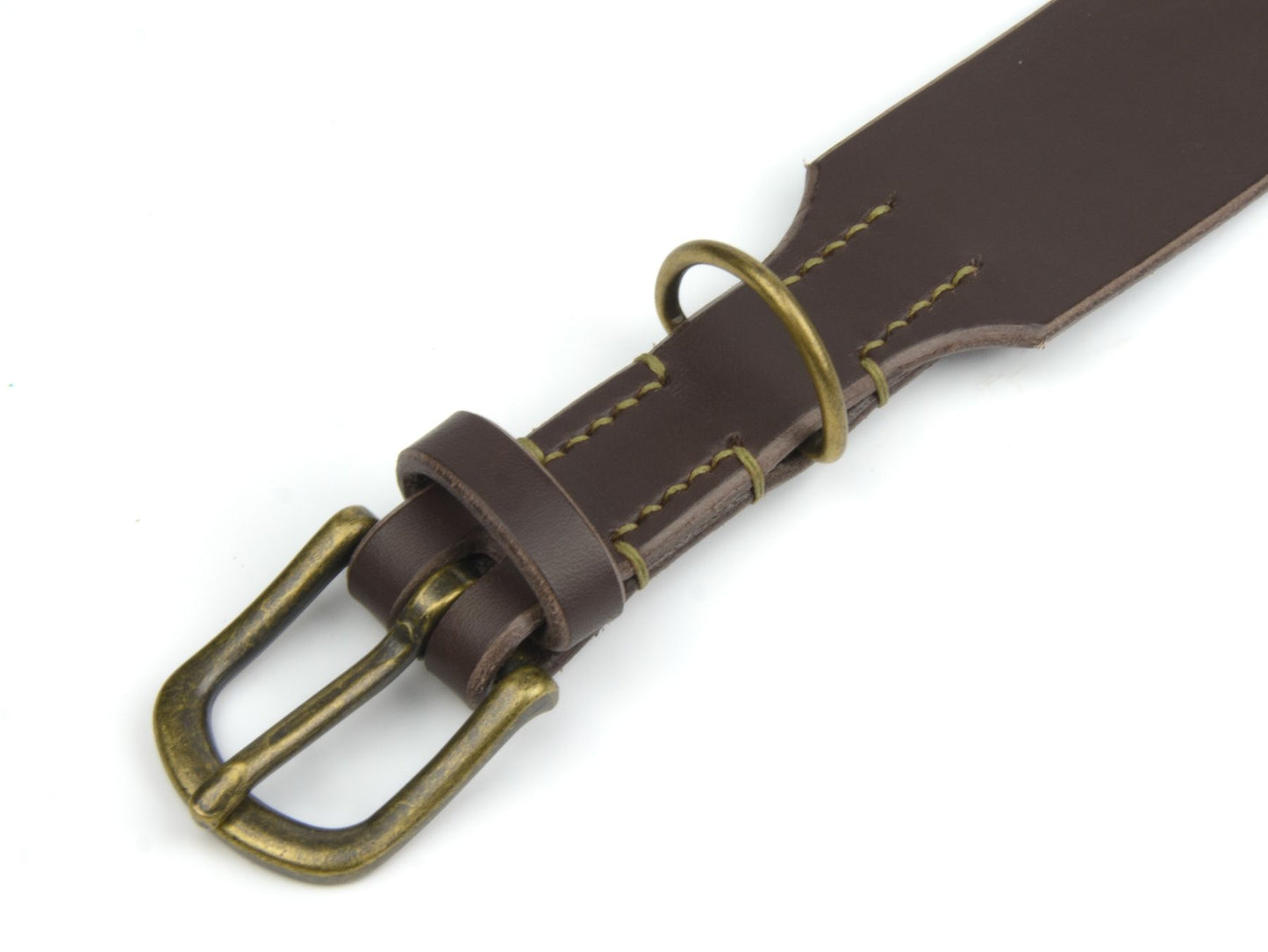 Lederhalsband 'Waldgeist' Dunkelbraun