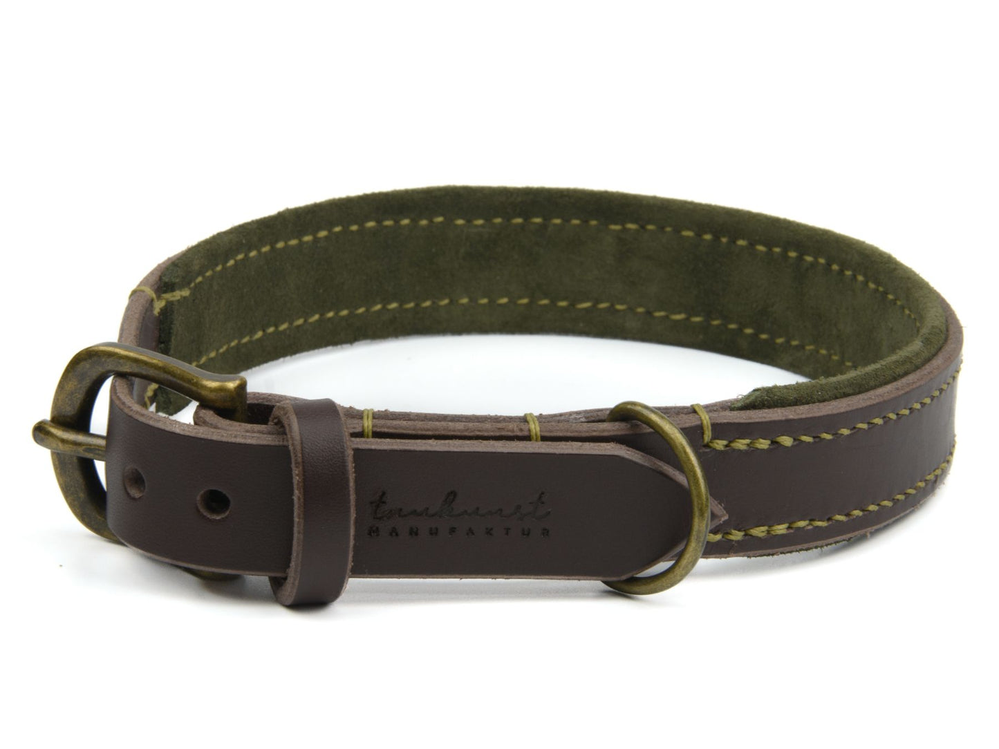 Lederhalsband 'Wildfang' Dunkelbraun