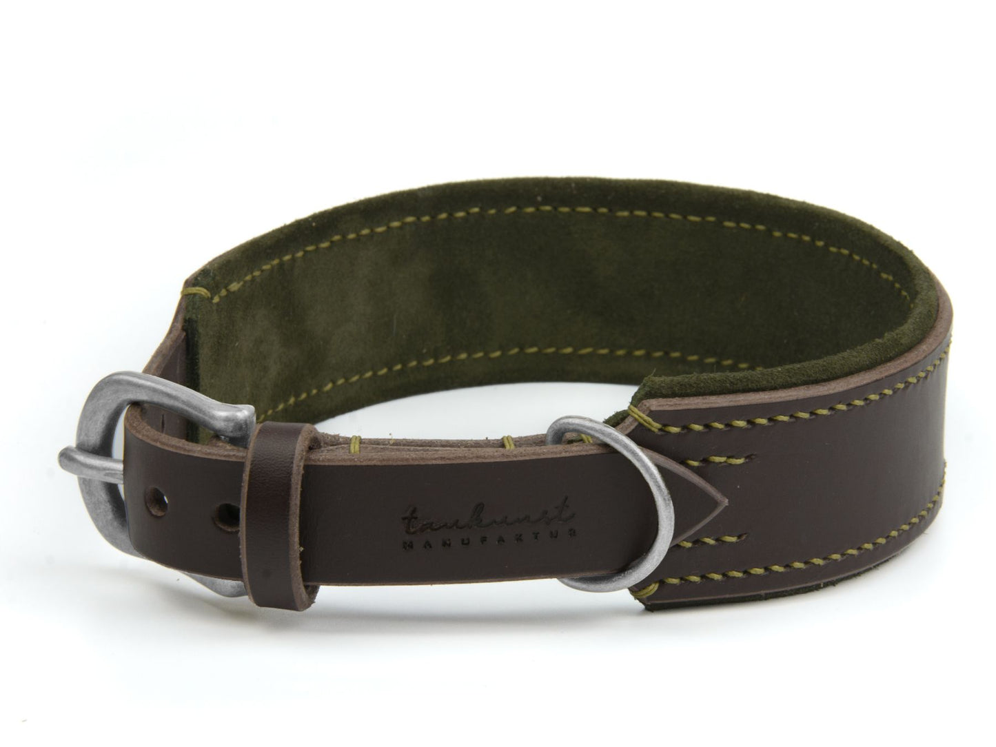 Lederhalsband 'Wildfang' Dunkelbraun