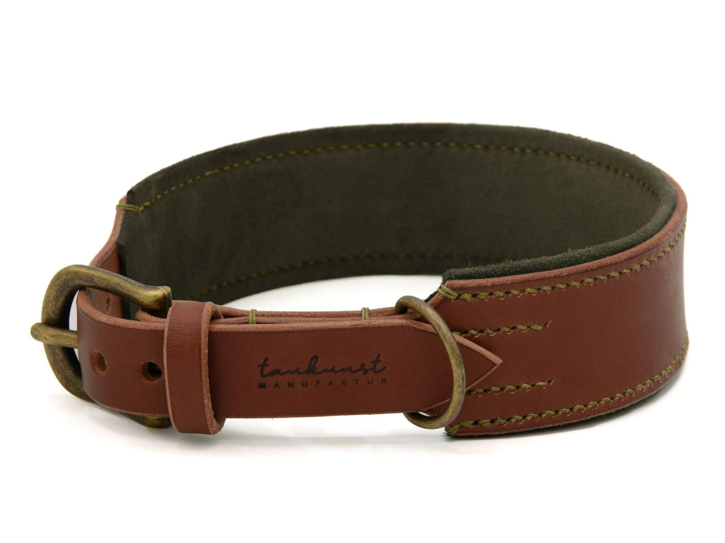 Lederhalsband 'Wildfang' Braun
