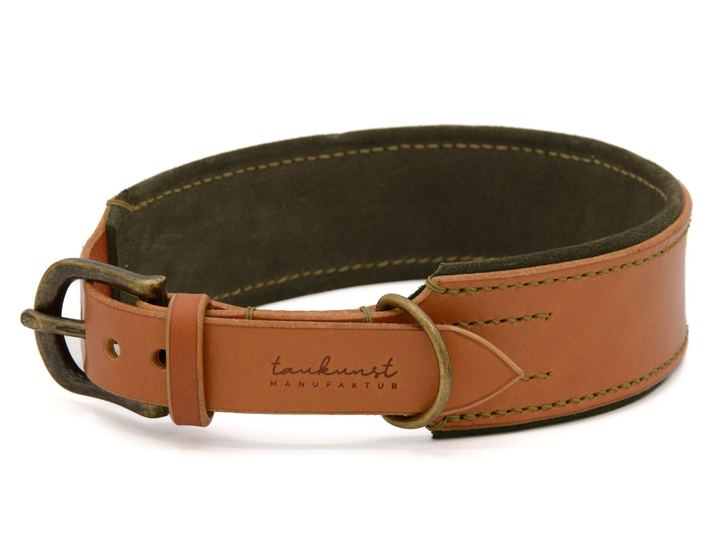 Lederhalsband 'Wildfang' Cognac