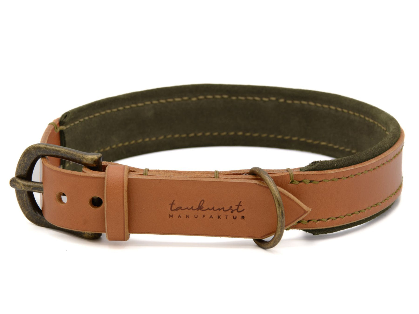 Lederhalsband 'Wildfang' Cognac