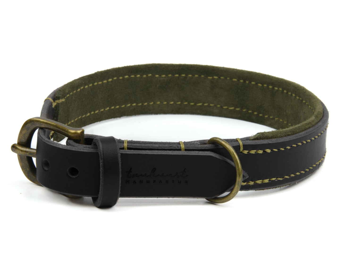 Lederhalsband 'Wildfang' Schwarz