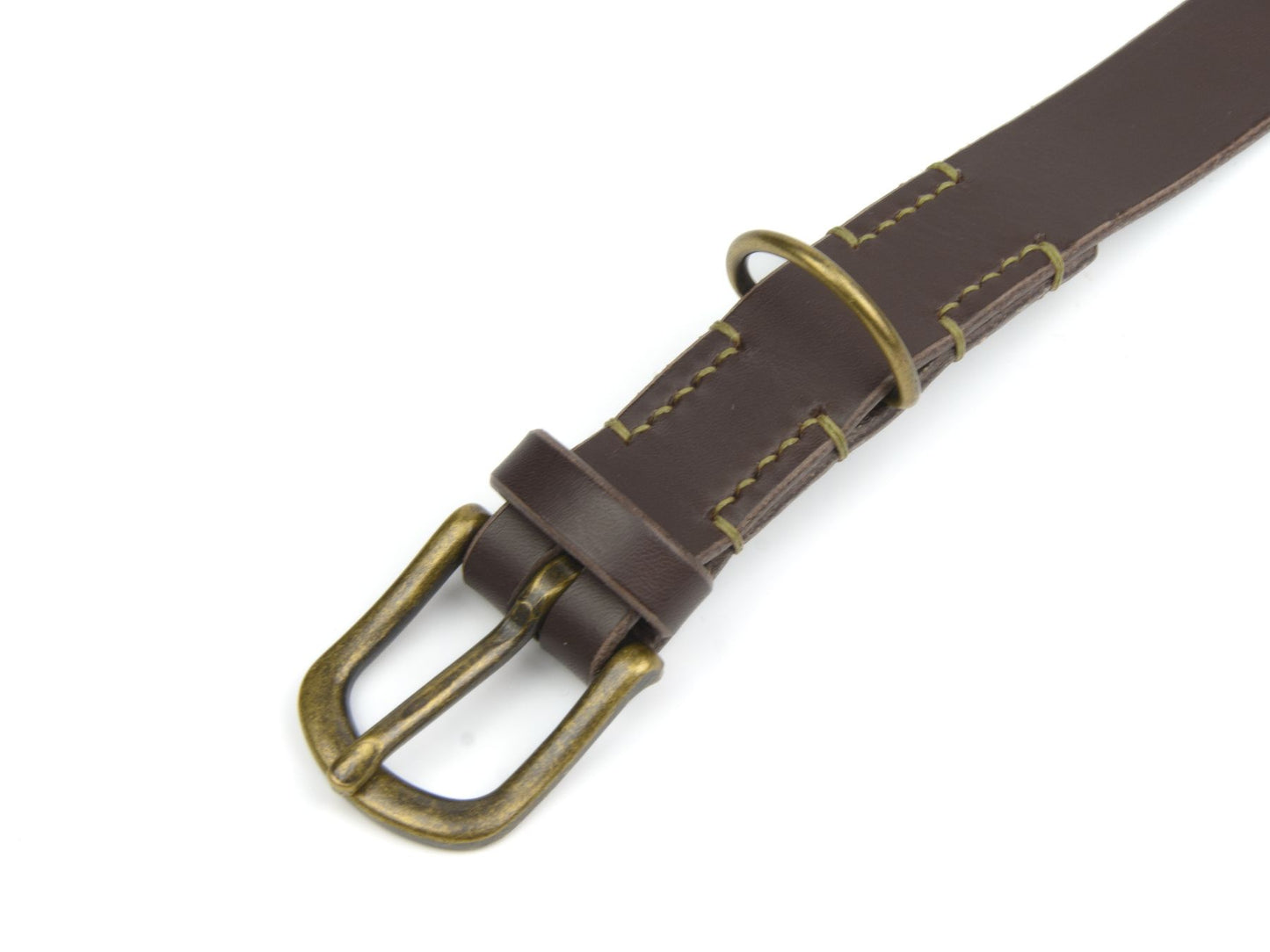Lederhalsband 'Waldgeist' Dunkelbraun