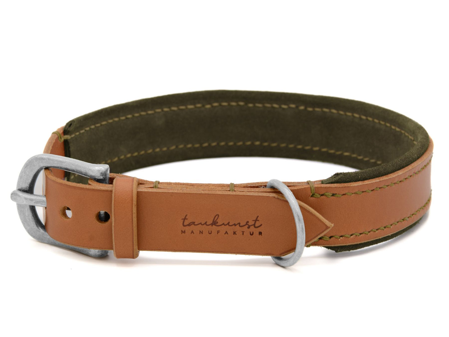 Lederhalsband 'Wildfang' Cognac