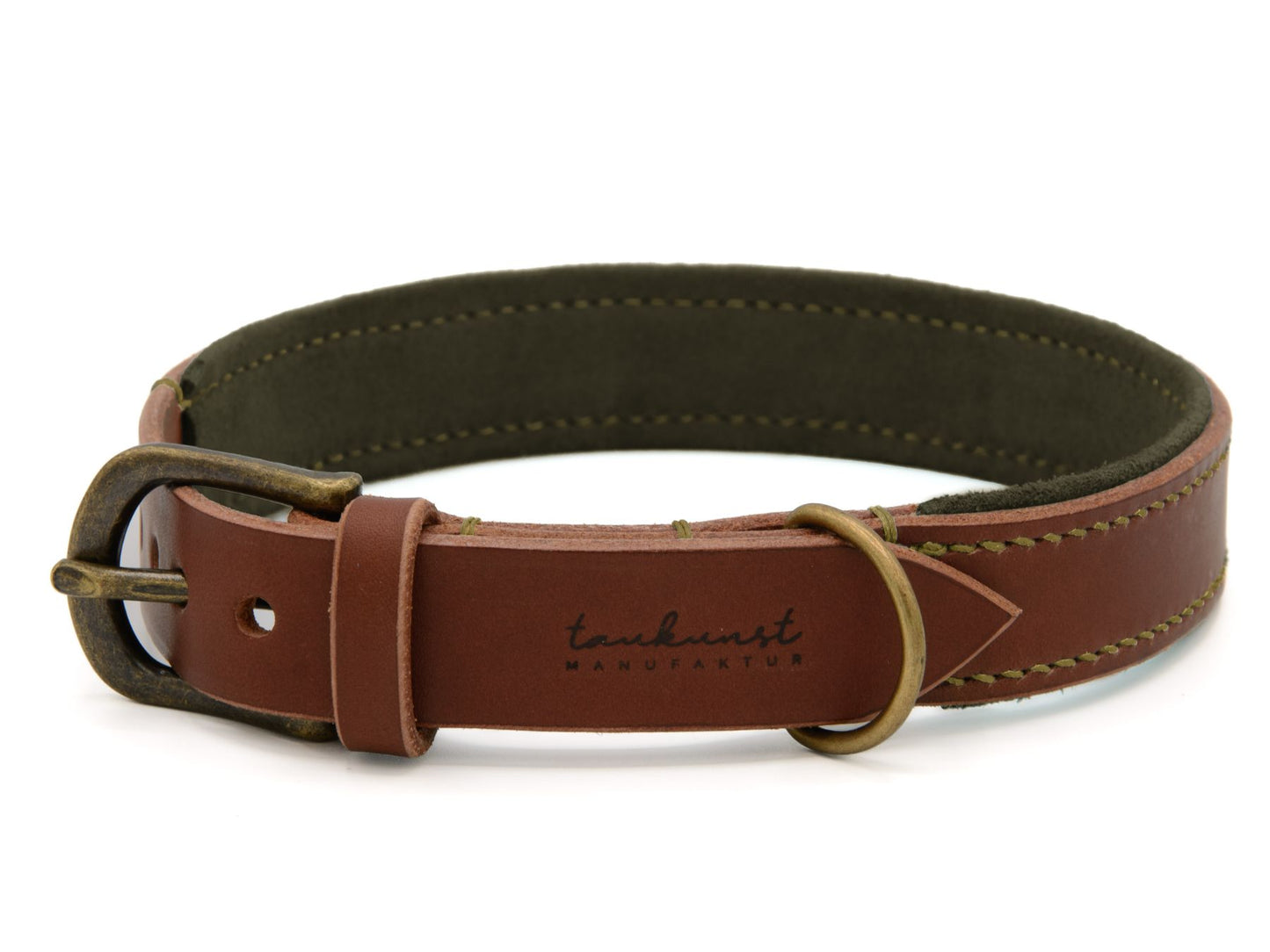 Lederhalsband 'Wildfang' Braun