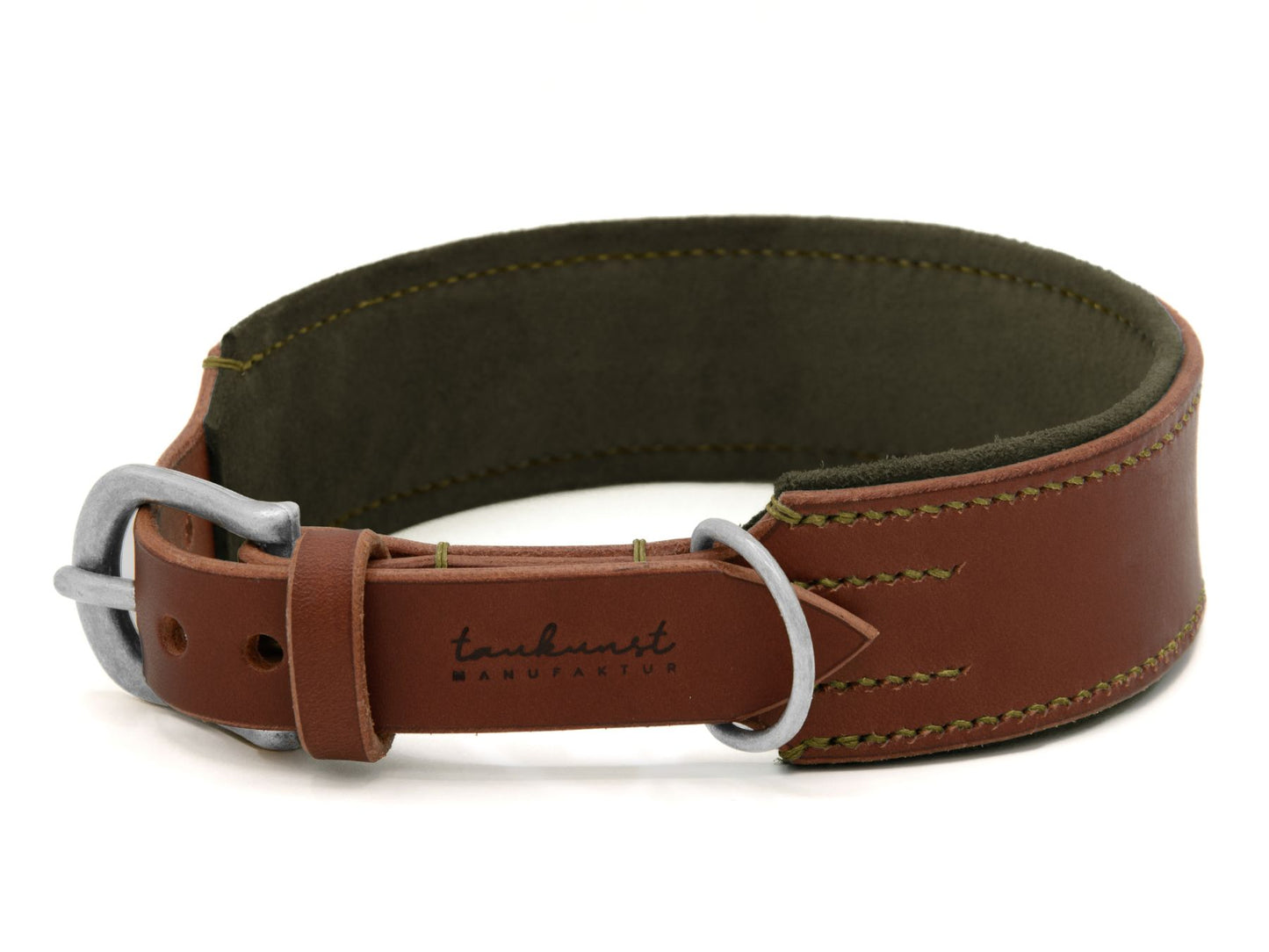 Lederhalsband 'Wildfang' Braun