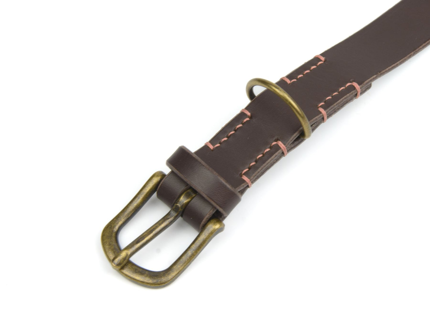 Lederhalsband 'Waldgeist' Dunkelbraun