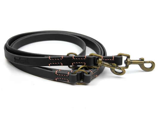 Lederleine 'Waldgeist' Schwarz