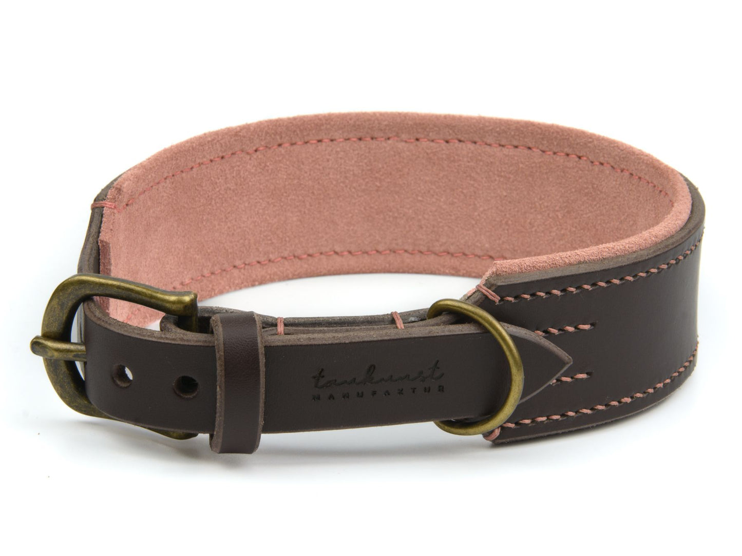 Lederhalsband 'Wildfang' Dunkelbraun