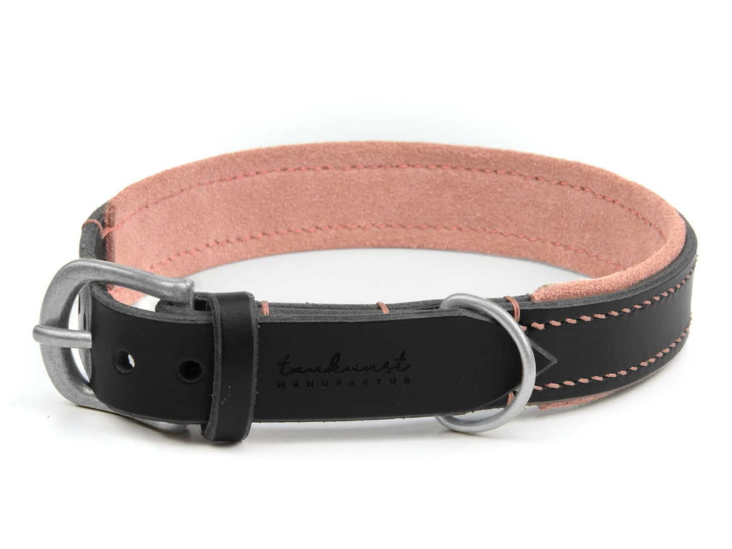 Lederhalsband 'Wildfang' Schwarz