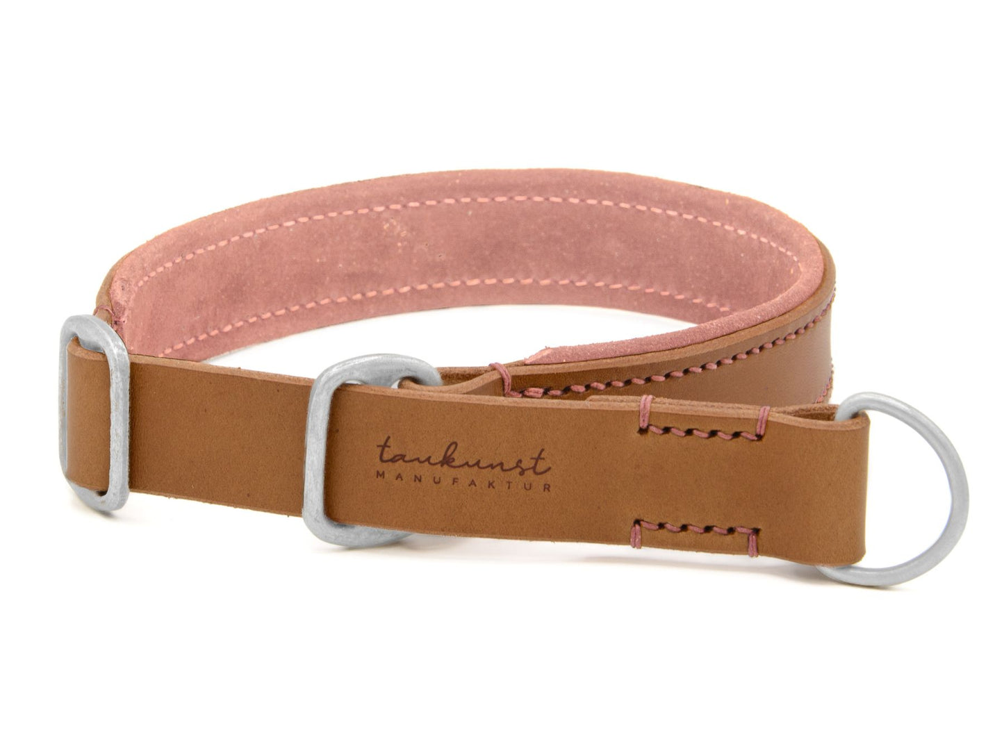 Zugstopp-Lederhalsband 'Wildfang' Camel