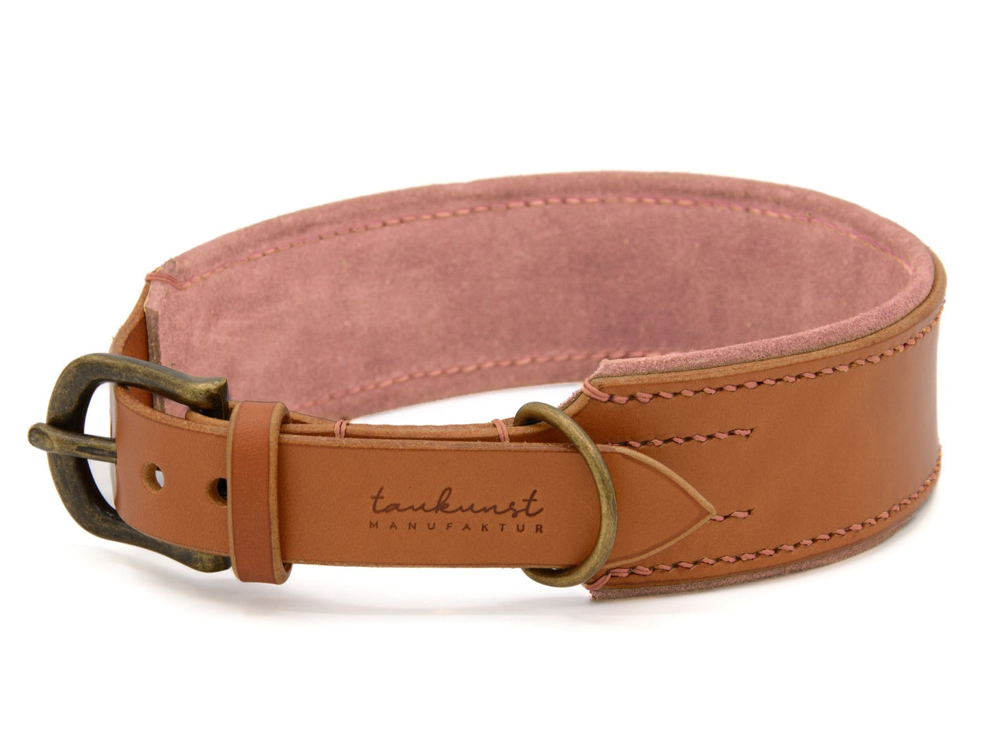 Lederhalsband 'Wildfang' Cognac