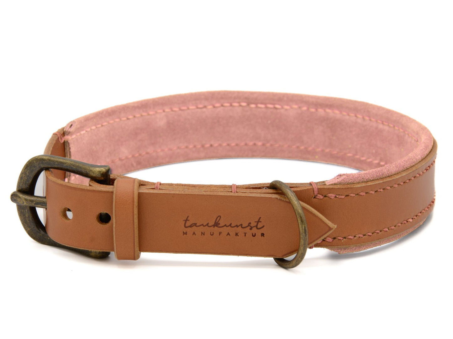 Lederhalsband 'Wildfang' Cognac