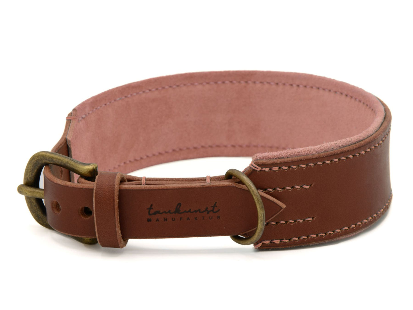 Lederhalsband 'Wildfang' Braun