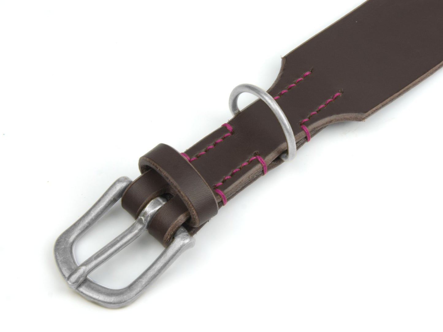 Lederhalsband 'Waldgeist' Dunkelbraun