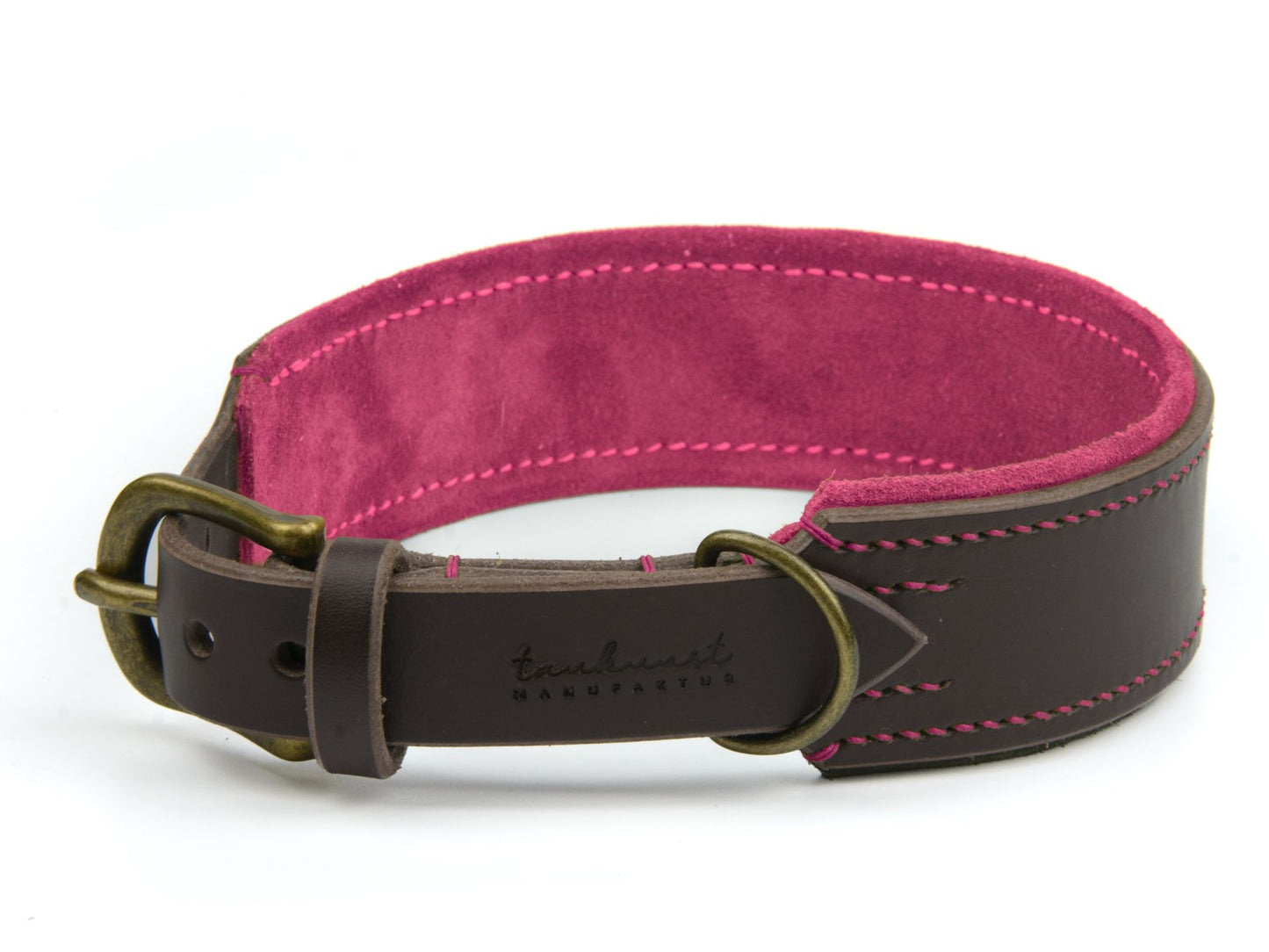 Lederhalsband 'Wildfang' Dunkelbraun