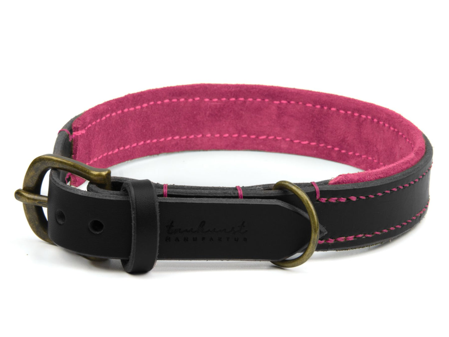 Lederhalsband 'Wildfang' Schwarz