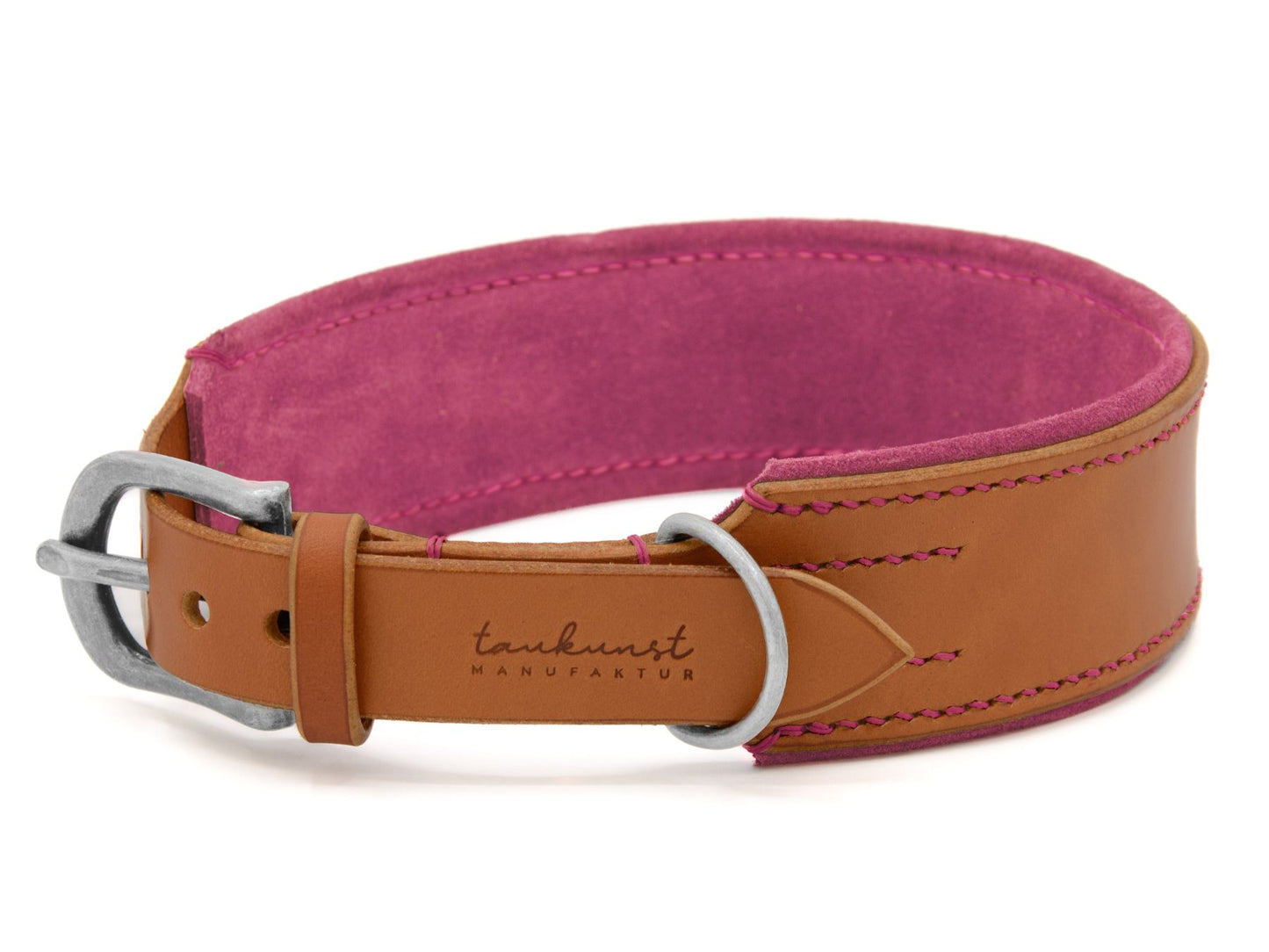Lederhalsband 'Wildfang' Cognac