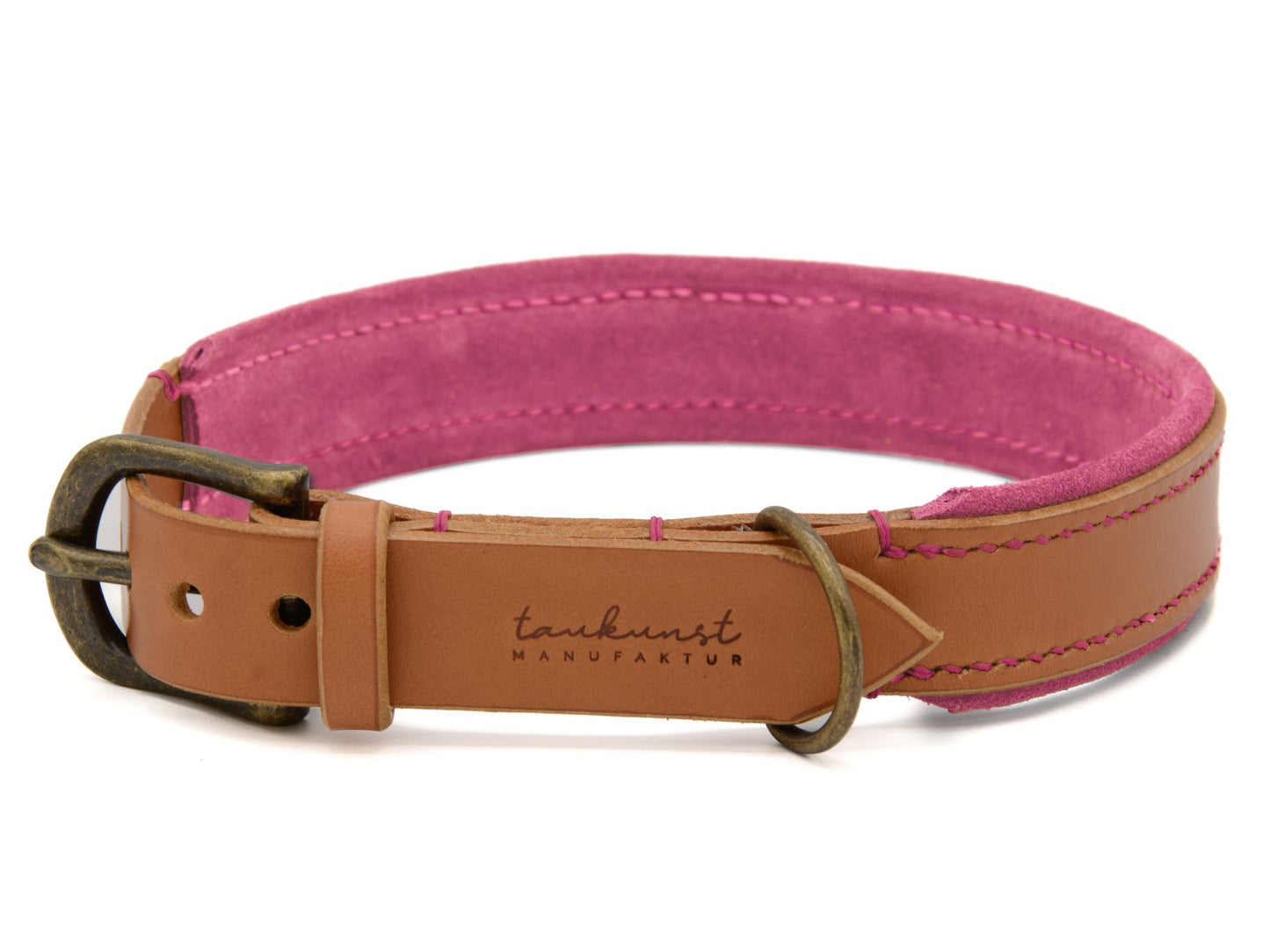 Lederhalsband 'Wildfang' Cognac